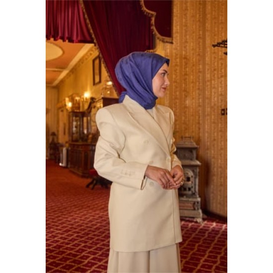 Monogram Pamuk İpek Eşarp 130001-10