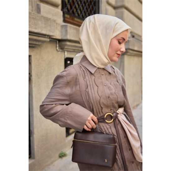 Monogram Pamuk İpek Eşarp 130001-14