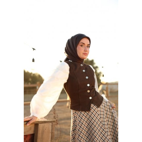 Silk Home Sura İpek Eşarp 11416-S07 Acı Kahve