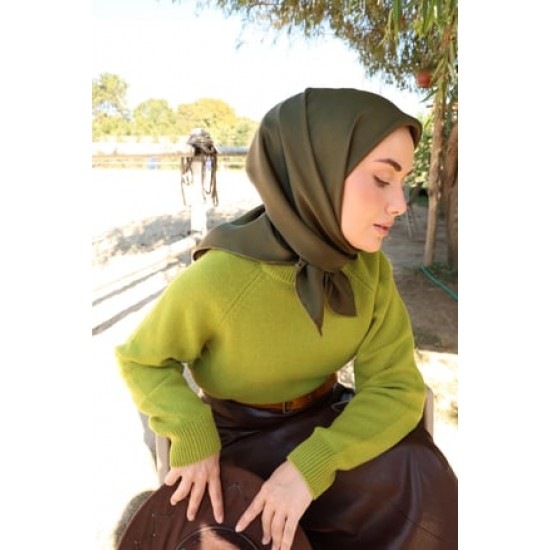 Silk Home Sura İpek Eşarp 11416-S13 Kına Yeşili