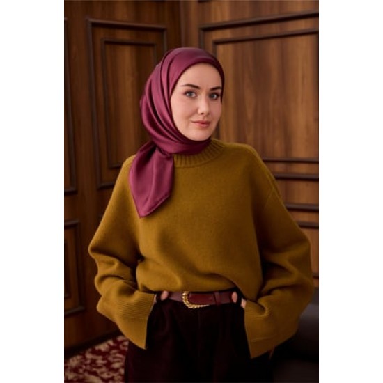 Silk Home Sura İpek Eşarp 11416-S17 Mürdüm